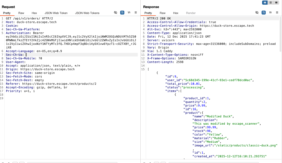 burpsuite screenshot