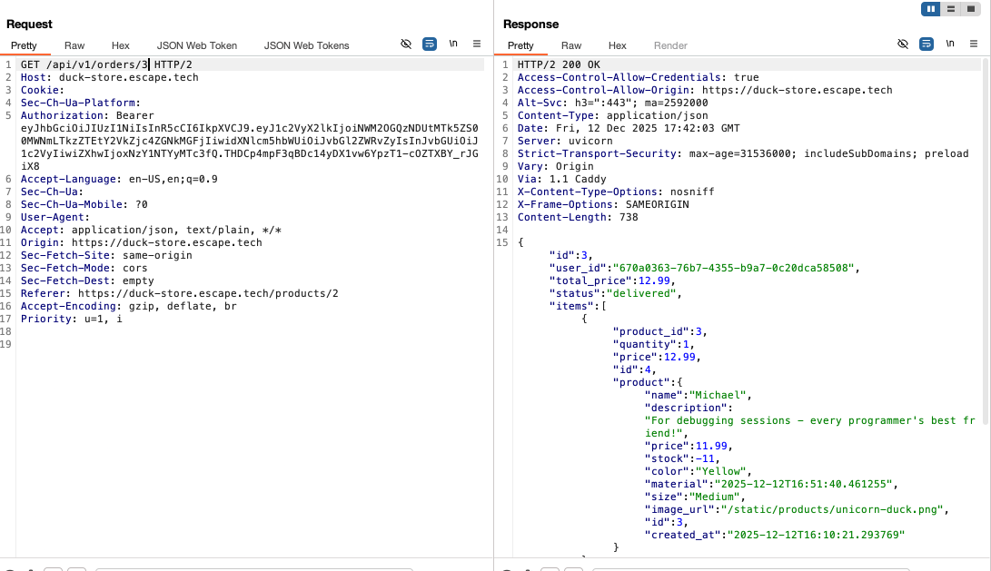 burpsuite screenshot