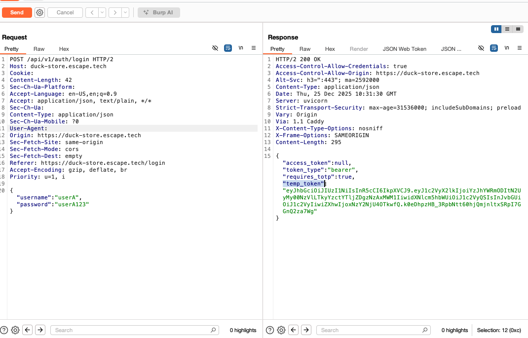 burpsuite screenshot
