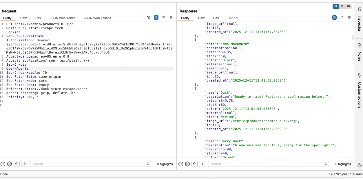 burpsuite screenshot