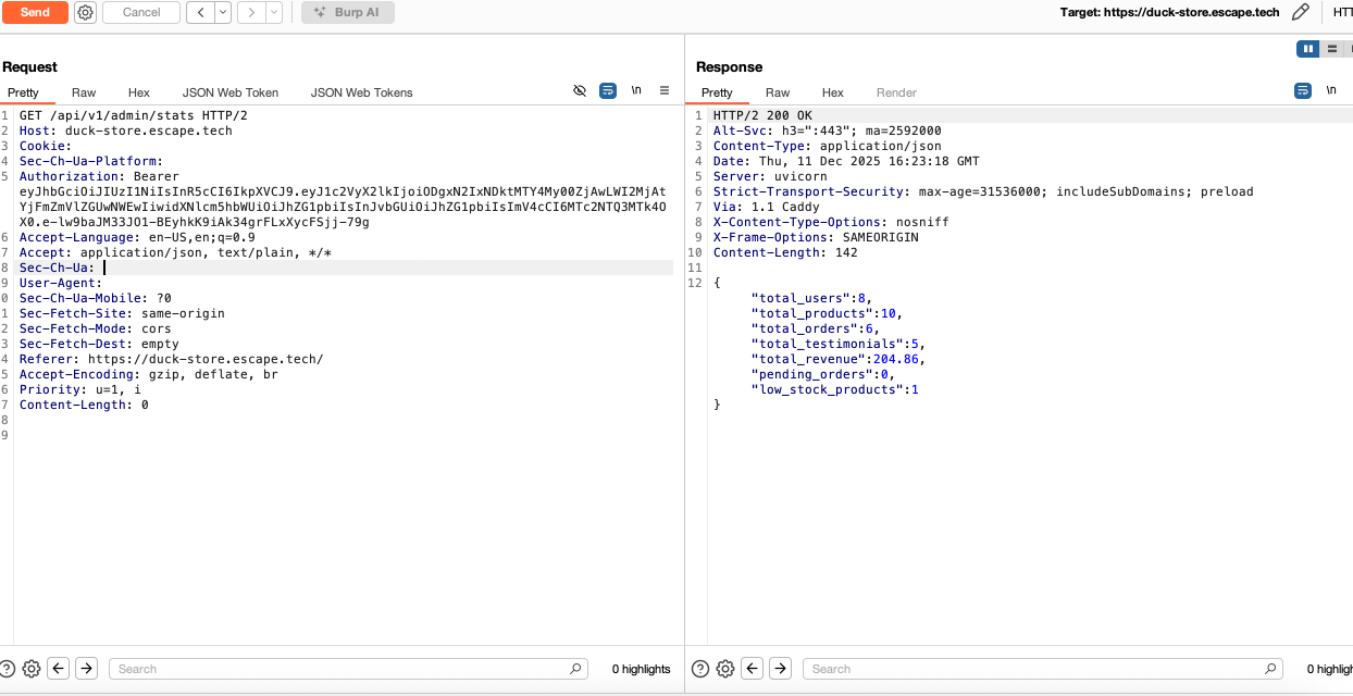 burpsuite screenshot