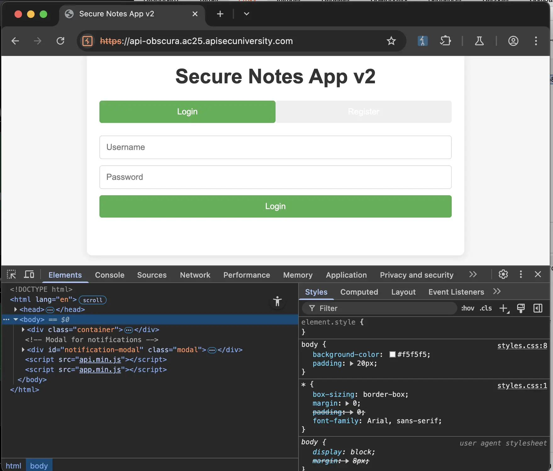 website screenshot