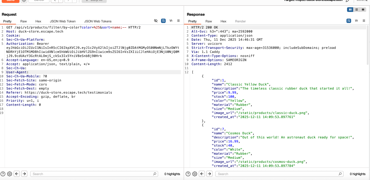 burpsuite screenshot